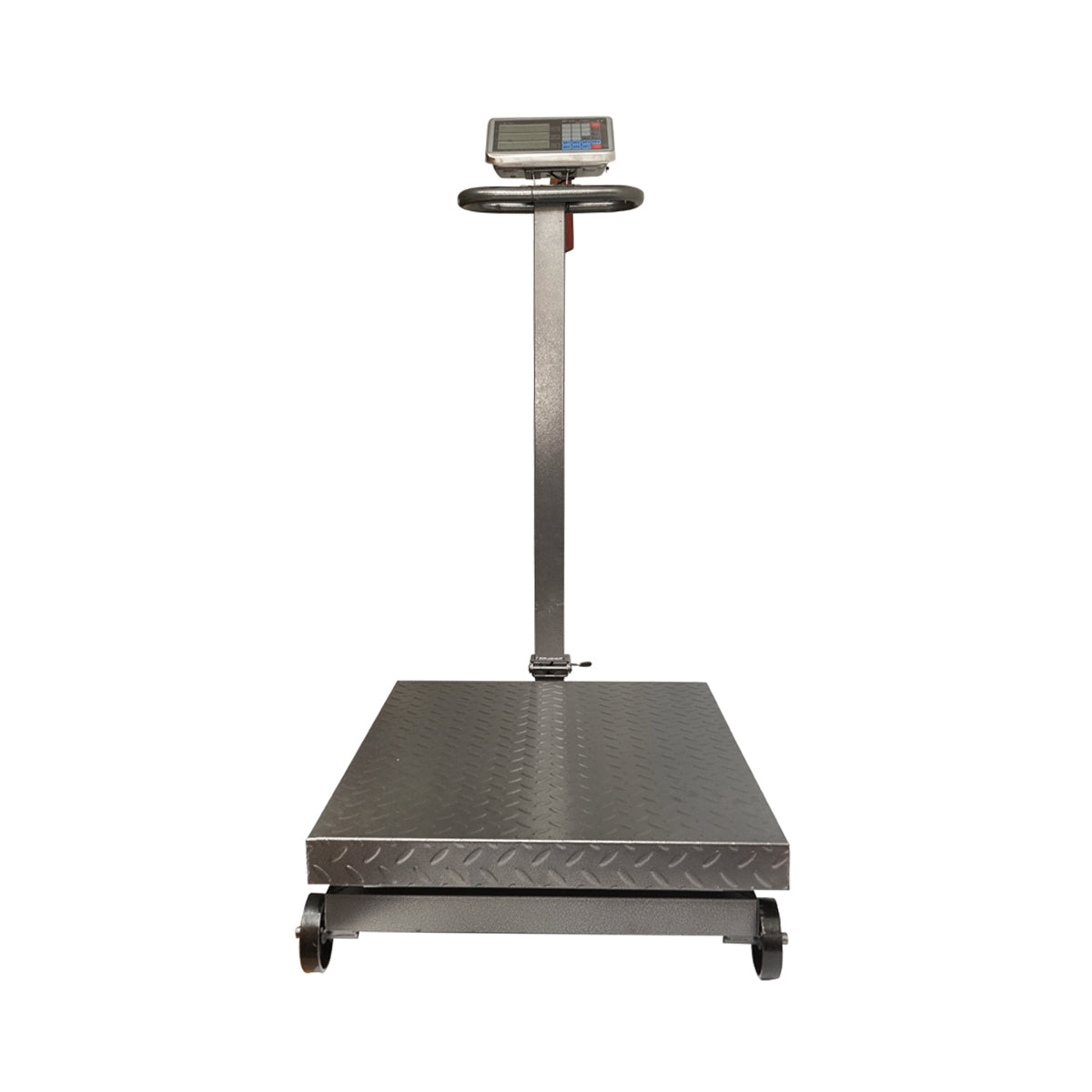 Breckner Germany 1500 Kg platform type electronic floor scale with a folding arm